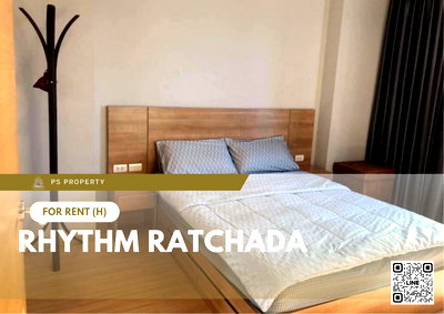 คอนโดให้เช่า : ให้เช่า 📍 Rhythm Ratchada 📍เฟอร์นิเจอร์ และ เครื่องใช้ไฟฟ้าครบ ใกล้ MRT รัชดาภิเษก