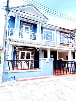 เช่าทาวน์โฮม ปทุมธานี : ให้เช่าบ้านฟ้า รังสิต-คลอง 2 (Baanfah Rangsit – Khong 2) อยู่ซอย65 รังสิต-นครนายก ใกล้ฟิวเจอร์พาร์ครังสิต