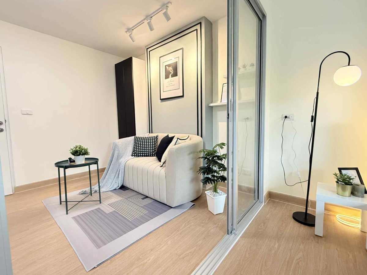 รูป คอนโดห้องสวย แต่งใหม่ทั้งห้อง Dcondo รัตนาธิเบศร์ ใกล้ MRT ไทรม้า - รูปที่ 5/7