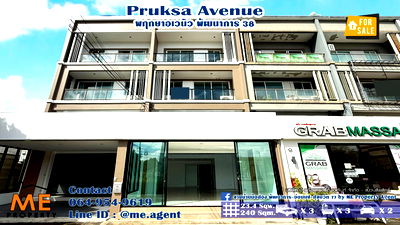 Townhouses for sale พัฒนาการ 44 : Sale Newly Renovated Commercial building in Pruksa Avenue, easy access to Thonglor-Sukhumvit-Rama 9-Srinakarin-On Nut, call 085-1619569 (TTL12-23)