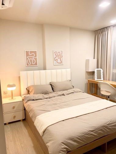 🎓🎓 Kave Town Island อยู่ได้ 3 คนห้องสไตล์ muji น่าอยู่ 😍 📲🔥 สนใจติดต่อ @unicondo.bu