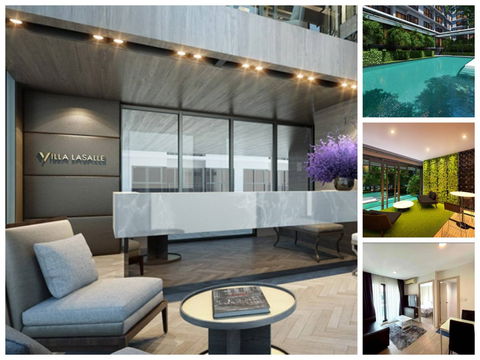 Condo for Sale: Villa Lasalle Sukhumvit 105, Corner Unit - Pool View ,Fully Furnished.