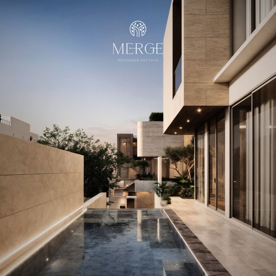 รูป MERGE RESIDENCE💎 ที่สุดของความเป็นส่วนตัว บ้าน Hi-End Modern Luxury พร้อมสระว่ายน้ำส่วนตัว เริ่ม 45 ล้าน*📞65-5639565💚 LINE: @whitesand - รูปที่ 1/9