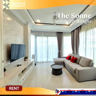บ้านเดี่ยวให้เช่า : The Sonne Srinakarin-Bangna✨ บ้านแฝดสไตล์โมเดิร์น ใกล้บางนา-ศรีนครินทร์ พร้อมอยู่ เลี้ยงสัตว์ได้ 🐾