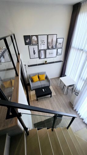 P1160 ให้เช่าคอนโด The Origin Plug&Play Nonthaburi Station (ออริจิ้น ปลั๊ก แอนด์ เพลย์ นนทบุรี สเตชั่น) ห้องDuplex Buit-Inสวยมาก พร้อมอยู่ ราคาพิเศษ