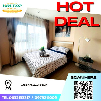 Condos for rent Paolo Hospital Phrapradaeng : #Z3039💥 061168 🔥Condo for rent: Aspire Erawan Prime