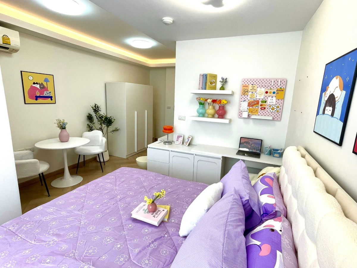 รูป 🏙️ ให้เช่าคอนโด Low-rise พระราม 9 ใกล้อโศก 💰 ค่าเช่า 15,000 บาท/เดือน 🌟 ระเบียงหันทิศเหนือ (ไม่โดนแดด) - รูปที่ 4/21