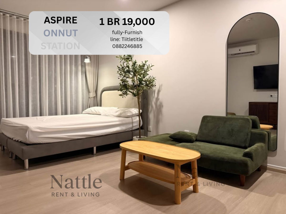 picture [FOR RENT AVAILBLE FOR EXPAT] Aspire Onnut Station 19,000 1 Bed Studio fully-furnish line: Tiitletitle call: 0882246885 - 15/15