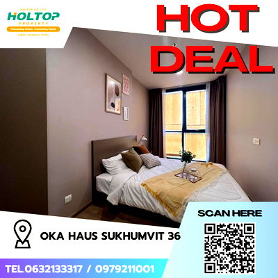 Condos for rent BTS Thong Lo (Thong Lor) : #S4908 For Rent Oka Haus Sukhumvit 36