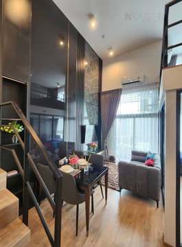 🎊 For Rent Condo IDEO RAMA 9 - ASOKE Building 1, Floor 30,Duplex 2 bed room, Room size 52.00 sqm