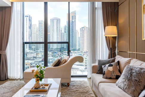 📣Nice room!📣 For Rent Condo SIAMESE EXCLUSIVE QUEENS Building 1, Floor 10,2 bed room, Room size 75.00 sqm