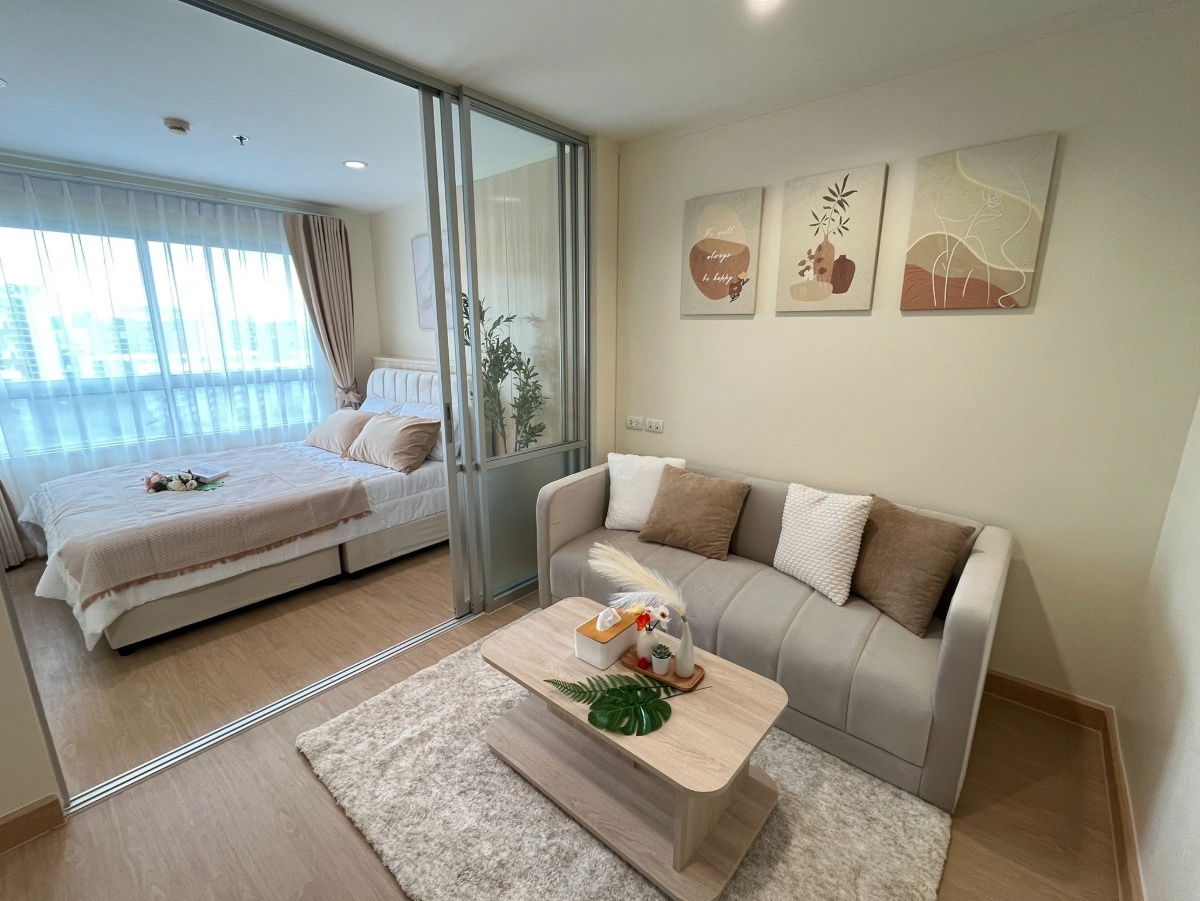 picture TA4338ðēLineOA @556ryccgðĒ1 Bedroom 26 sqm Floor 4 Tower B Fully furnished Lumpini Park Rama9-Ratchada near RCA 7-Eleven - 16/18