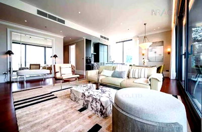 Condos for rent Middle Sukhumvit : For Rent Condo KHUN BY YOO INSPIRED BY STARCK Building 1, Floor 23,3 bed room, Room size 149 sqm