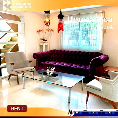 Houses for rent Bangkok : House for Rent in Chatuchak 🏡 Prime location, easy access, just 2 mins to BTS Sena Nikhom  