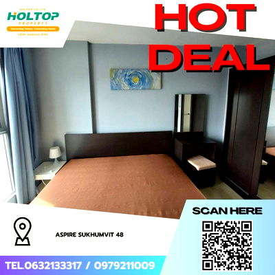 คอนโดให้เช่า : #Z3058💥 061168 🔥ให้เช่าคอนโด Aspire Sukhumvit 48