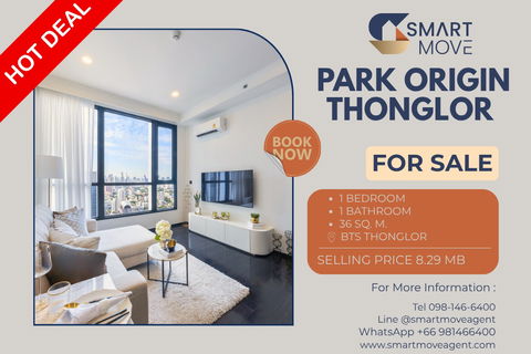 🔥For Sale!!🔥 Code C20250600075..........Park Origin Thonglor, 1 bedroom, 1 bathroom, high floor 34++, furnished, Special Deal!!📣📣
