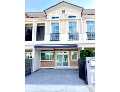 Townhouses for rent Prawet : 🏡#T2212_061🏡𝗙𝗼𝗿 𝗥𝗲𝗻𝘁 6️⃣0️⃣k.🔥🔥 #Near BTS Bangna ✨#Available for viewing, townhome project Indy 2 Bangna Ramkhamhaeng 2