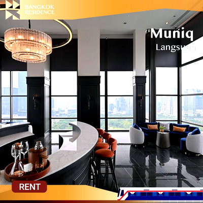 Condos for rent :  Muniq Langsuan ✨ Ready-to-move-in Unit in the Heart of the City 🚇 Near BTS Ratchadamri 