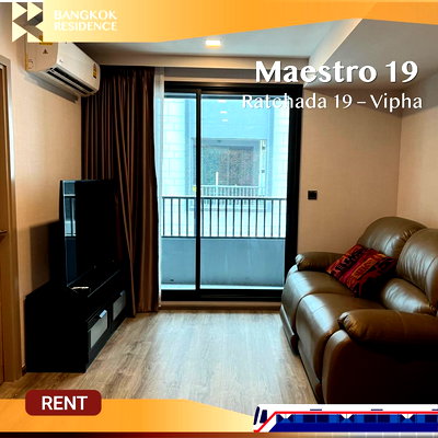 Condos for rent : Maestro 19 Ratchada–Vipha 🐾💖 Elegant pet-friendly unit just steps from MRT Ratchadaphisek