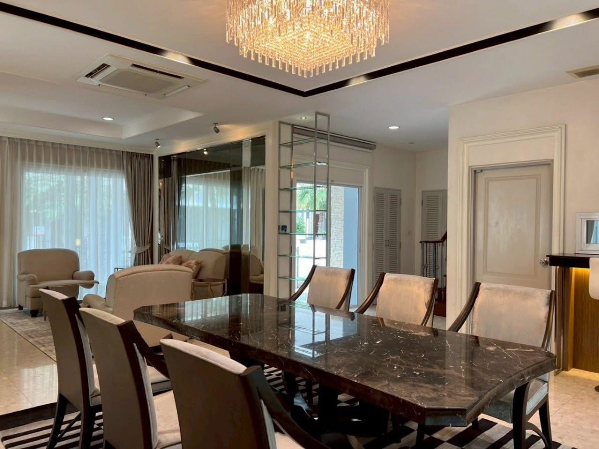 picture For rent, for lease, single house, Rama 9, Srinakarin, Grand Bangkok Boulevard Village, cheap price, interested, Line: @951qfbfi - 7/15