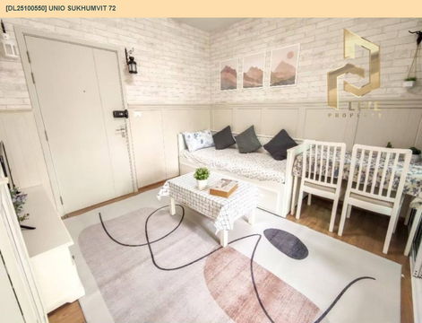 DL25100550 Condo for rent, UNiO Sukhumvit 72 near BTS Bearing, ready to move in, call urgently 0638692663 LineID @162cjixi