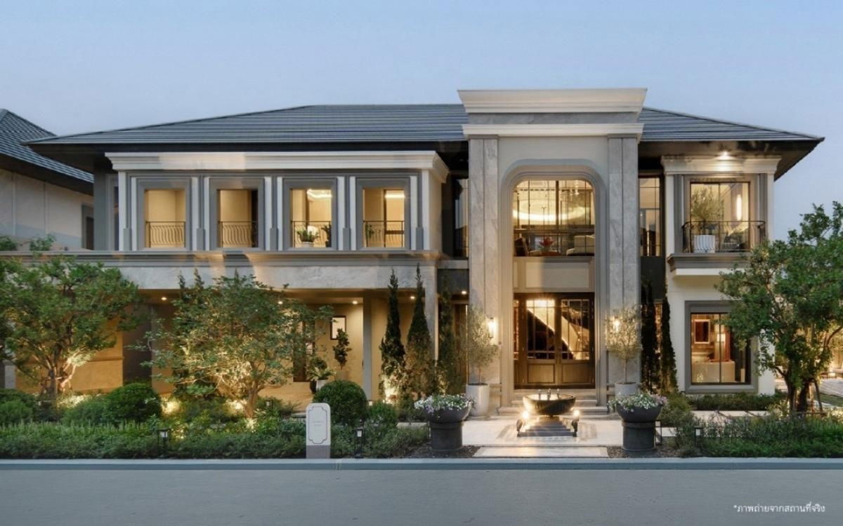 picture 🏡#PT2410_005𝗙𝗼𝗿 𝗥𝗲𝗻𝘁 4️⃣5️⃣0️⃣k.🔥 #Near MRT Orange Line ✨#Available for viewing Single house, Grand Bangkok Boulevard, Krungthep Kreetha - 14/17