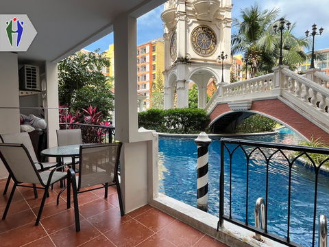 Condo for rent at Jomtein, Pattaya. Pool access 2 bedrooms