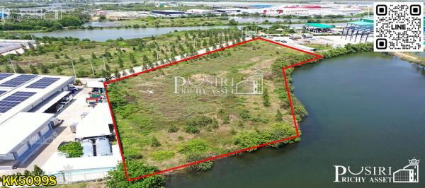 รูป โดดเด่นที่สุดของที่เกือบ 5 ไร่ หน้ากว้างๆ 148 ม. ถมพร้อมสร้างโรงงาน น้ำไฟครบ เทรลเลอร์ลุยสบาย โซนพันท้าย - พระราม 2 KK5099S - รูปที่ 2/7