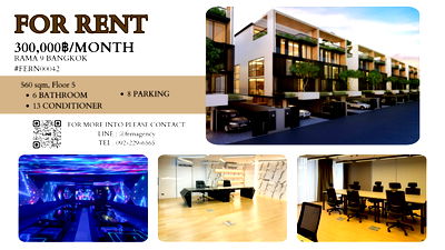 Home office for rent ม.เอแบค : 🔥 For Rent: The Element Rama 9 — Premium Home Office with Full Furnishings!