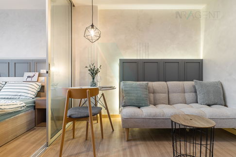 📌 For Rent Condo NICHE ID SERITHAI-WONGWAEN Building B, Floor 5,1 bed room, Room size 28.00 sqm