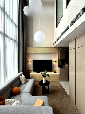 คอนโดให้เช่า : ให้เช่าคอนโด เดอะ เครสท์ พาร์ค เรสซิเดนซ์ อาคาร 1 ชั้น 4 Duplex ขนาด 50.00 ตรม ใกล้ BTS ห้าแยกลาดพร้าว