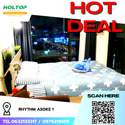 คอนโดให้เช่า : #R7422 🎉 081168 ให้เช่าคอนโด Rhythm Asoke 1