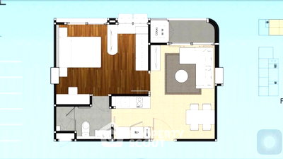 ขายคอนโด : คอนโด 1-ห้องนอน ที่ ดาวน์ทาวน์ 49 สุขุมวิท ใกล้ BTS พร้อมพงษ์ (ID 1527357)