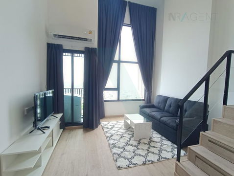 For Rent Condo THE RICH RAMA 9 - SRINAKARIN Building , Floor 31,Duplex, Room size 37 sqm