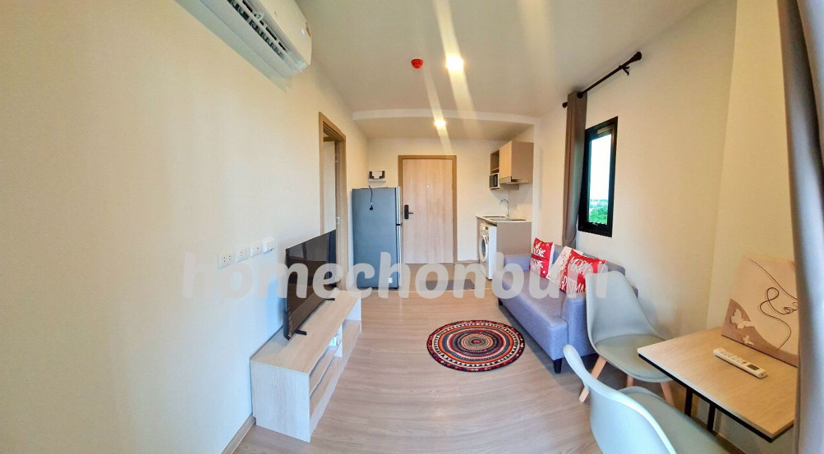 รูป ให้เช่าดีคอนโดเซนส์บางแสนใกล้มหาวิทยาลัยบูรพา ห้องกั้นชั้น8 เฟอร์ครบพร้อมอยู่ ห้องใหม่ - รูปที่ 1/3