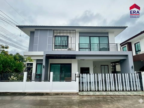 บ้านเดี่ยวหัวมุมแต่งครบ The Home บ้านฉาง ระยอง ใกล้สุขุมวิท