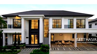 Houses for rent Bang Plee Samut Prakarn : For Rent: Luxury Single House – Setthasiri Bangna–Suvarnabhumi Premium living in prime Bangna 