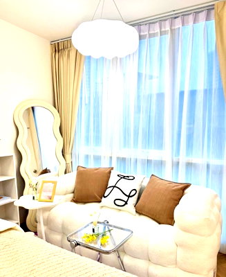 Condos for rent : For rent: Garden Asoke - Rama 9, beautiful, cheap, ready to move in, near MRT Rama 9. Interested? Add me on Line @841qqlnr