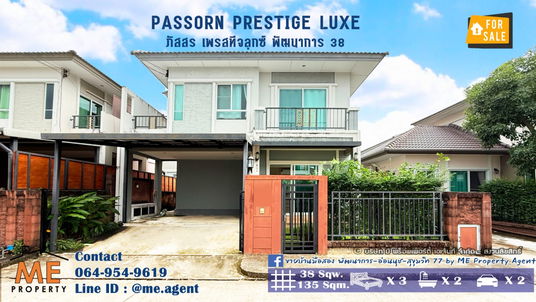 For sale single house, Passorn PrestigeLuxe corner house fully furnished ready to move in, near Ekkamai Thonglor Sukhumvit call 064-954-9619 (BD25-38)