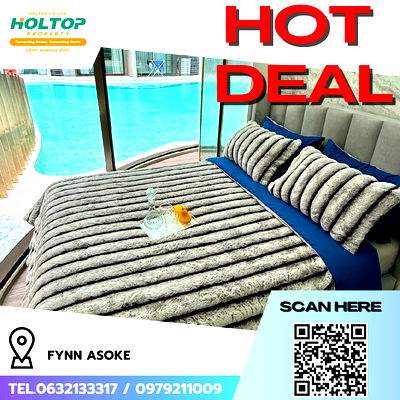 คอนโดให้เช่า : #R7425 🎉 081168  ให้เช่าคอนโด Fynn Asoke