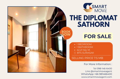 Condos for sale Sathorn Thani Tower : 🔥 For Sale !!🔥 Code C20230900614..........The Diplomat Sathorn, 1 bedroom, 1 bathroom, high floor 19++, furnished, SELL AT LOSSl!!📣📣