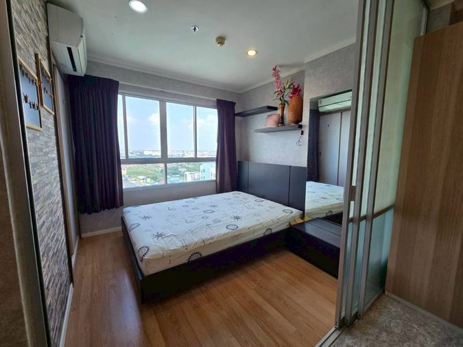 ให้เช่าคอนโด ลุมพินี เมกะซิตี้ บางนา ชั้นสูง  เฟอร์ครบ พร้อมอยู่ 