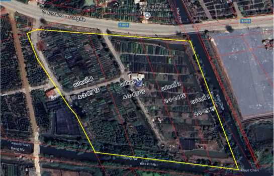 รูป ขายที่ดินแปลงสวย ติดถนนบางม่วง - บางคูลัด เนื้อที่ 13-3-4 ไร่ อำเภอบางกรวย จังหวัดนนทบุรี เหมาะทำโครงการจัดสรร - รูปที่ 12/12