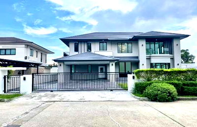 บ้านเดี่ยว เมืองสมุทรสาคร สมุทรสาคร : ขาย บ้านเดี่ยว ณุศาศิริ ซิตี้ พระราม 2 Nusasiri City Rama 2 922.8 ตรม 230.7 ตรว บ้านเดี่ยว 2 ชั้น 4 ห้องนอน 5 ห้องน้ำ พร้อมสระว่ายน้ำ