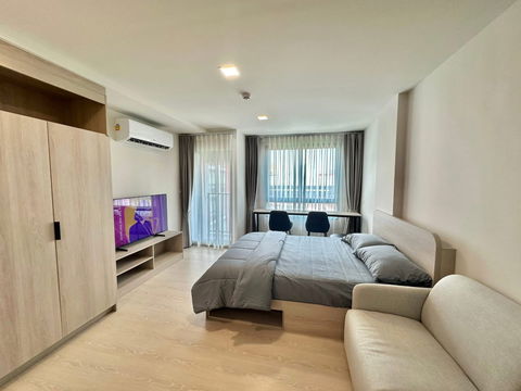 📣ให้เช่าห้องใหญ่✨“Dcondo Hype” ห้องวิวสระ 💎ตรงข้าม ม.กรุงเทพ 🚌มีบริการรถรับ-ส่ง และ🛒มี 7-11 หน้าคอนโด