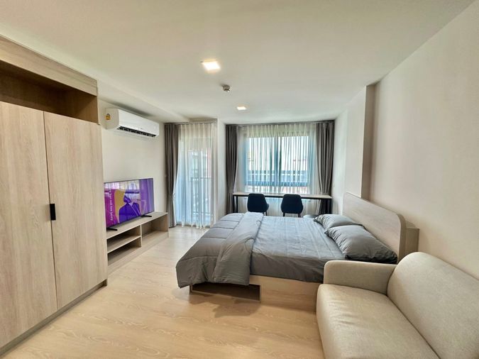 📣ให้เช่าห้องใหญ่✨“Dcondo Hype” ห้องวิวสระ 💎ตรงข้าม ม.กรุงเทพ 🚌มีบริการรถรับ-ส่ง และ🛒มี 7-11 หน้าคอนโด