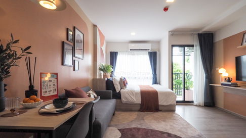 🛏️ Studio - 🏙️ Garden Views - 🇹🇭 THAI name - 🏢 Vay Pothisan Condominium Pattaya - Ref: VAY02