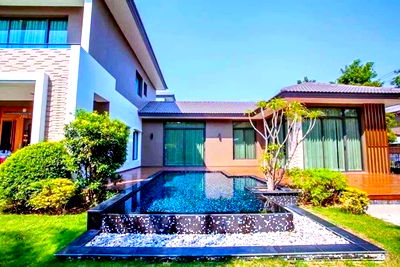 Houses for rent Anya Thani Industrial Estate (Gemopolis) : Reduce the rent by 50% from 4 hundred thousand to Gemo Anthanee Industry 800m. Bangna SuanLuang Luxu