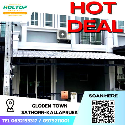 Townhouses for rent Thonburi Commercial College : #S4916 For Rent Golden Town Sathorn-Kallaprapruek