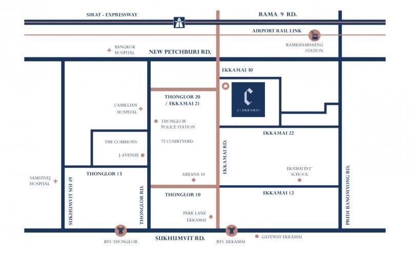 รูป 🚩 ขายขาดทุน คอนโด ซี เอกมัย ชั้น 42 ห้องสวย สไตล์ลอฟท์ 2 ชั้น พื้นที่ใช้สอย 44 ตารางเมตร - รูปที่ 65/65